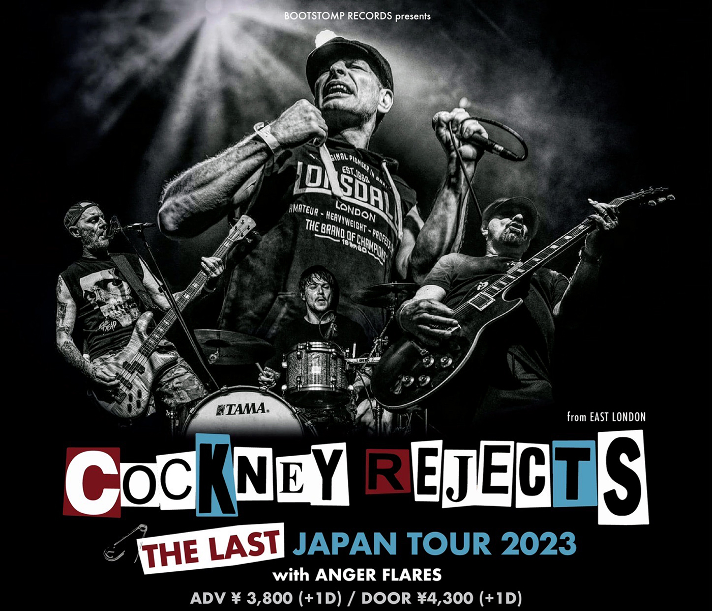 COCKNEY REJECTS “THE LAST” JAPAN TOUR 2023
